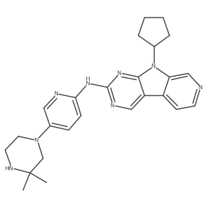 9-Cyclopentyl-N-(5-(3,3-dimethylpiperazin-1-yl)pyridin-2-yl)-9H-pyrido[4',3':4,5]pyrrolo[2,3-d]pyrimidin-2-amine Structure
