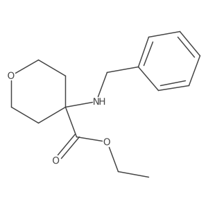 Ethyl 4-(benzylamino)oxane-4-carboxylate Structure