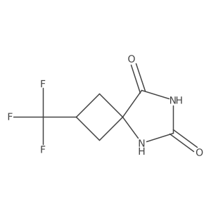 2-(Trifluoromethyl)-5,7-diazaspiro[3.4]octane-6,8-dione Structure