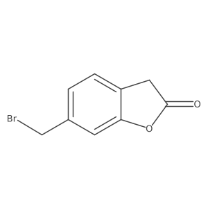 6-(Bromomethyl)-2,3-dihydro-1-benzofuran-2-one结构式