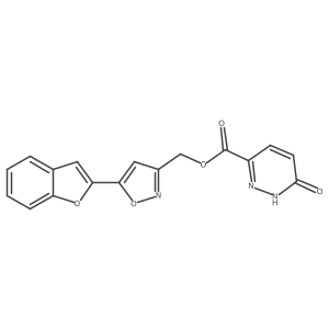 (5-(Benzofuran-2-yl)isoxazol-3-yl)methyl 6-oxo-1,6-dihydropyridazine-3-carboxylate Structure