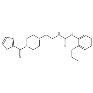 1-(2-Ethoxyphenyl)-3-(2-(4-(thiophene-2-carbonyl)piperazin-1-yl)ethyl)urea结构式