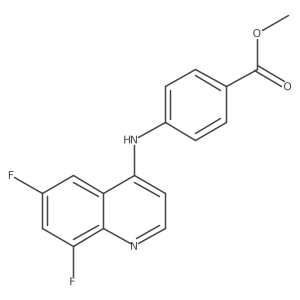 Methyl 4-((6,8-difluoroquinolin-4-yl)amino)benzoate Structure