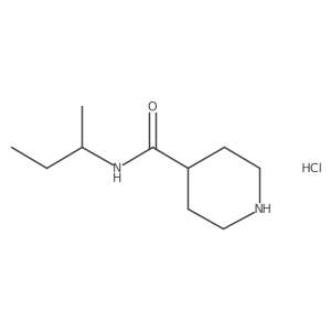 N-(sec-Butyl)-4-piperidinecarboxamide hydrochloride结构式