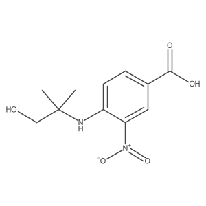 4-[(2-Hydroxy-1,1-dimethylethyl)amino]-3-nitrobenzoic acid结构式