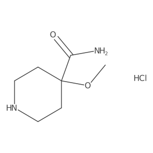 4-Carbamoyl-4-methoxy-piperidine hydrochloride Structure