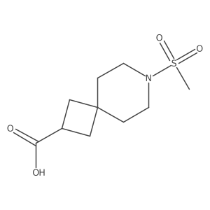 7-Methylsulfonyl-7-azaspiro[3.5]nonane-2-carboxylic acid Structure