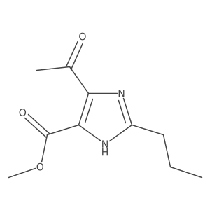 Methyl 4-acetyl-2-propyl-1H-imidazole-5-carboxylate Structure