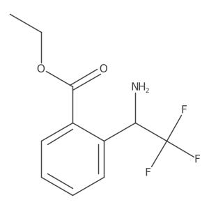 Ethyl (R)-2-(1-amino-2,2,2-trifluoroethyl)benzoate Structure