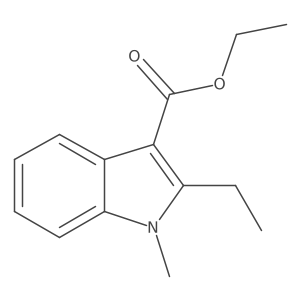 Ethyl 2-ethyl-1-methylindole-3-carboxylate Structure