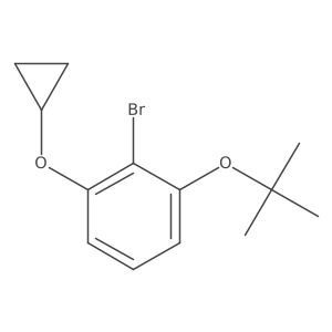 2-Bromo-1-tert-butoxy-3-cyclopropoxybenzene Structure