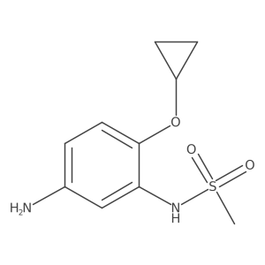 N-(5-Amino-2-cyclopropoxyphenyl)methanesulfonamide结构式