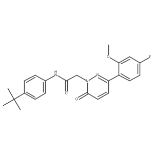 N-(4-tert-butylphenyl)-2-[3-(4-fluoro-2-methoxyphenyl)-6-oxopyridazin-1(6H)-yl]acetamide Structure