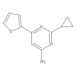 2-Cyclopropyl-6-(thiophen-2-yl)pyrimidin-4-amine Structure
