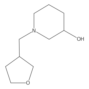 1-((Tetrahydrofuran-3-yl)methyl)piperidin-3-ol结构式