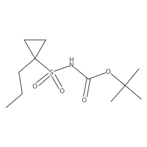 Tert-butyl [(1-propylcyclopropyl)sulfonyl]carbamate Structure
