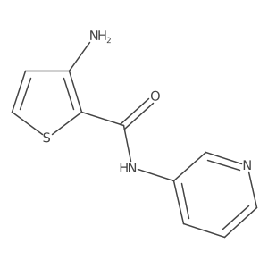 3-Amino-N-3-pyridinyl-2-thiophenecarboxamide结构式