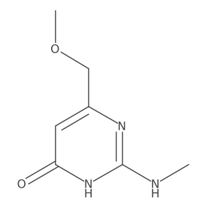 6-(Methoxymethyl)-2-(methylamino)-3,4-dihydropyrimidin-4-one Structure