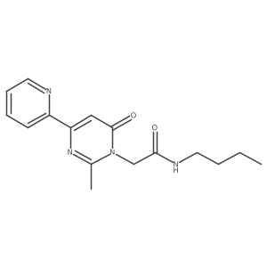 N-butyl-2-(2-methyl-6-oxo-4-(pyridin-2-yl)pyrimidin-1(6H)-yl)acetamide Structure