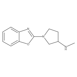 3-Pyrrolidinamine, 1-(2-benzoxazolyl)-N-methyl- Structure