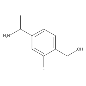 (4-(1-Aminoethyl)-2-fluorophenyl)methanol Structure