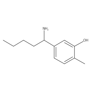 5-(1-Aminopentyl)-2-methylphenol Structure