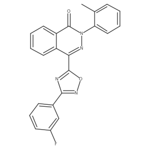 4-[3-(3-fluorophenyl)-1,2,4-oxadiazol-5-yl]-2-(2-methylphenyl)phthalazin-1(2H)-one Structure