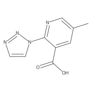5-Methyl-2-(triazol-1-yl)pyridine-3-carboxylic acid Structure