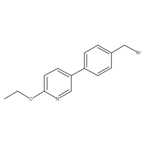 5-[4-(Bromomethyl)phenyl]-2-(ethyloxy)pyridine Structure
