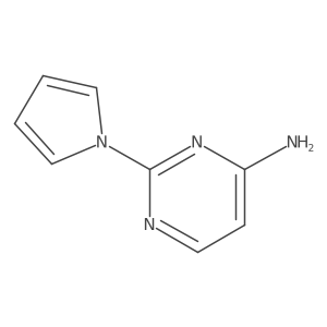 4-Pyrimidinamine, 2-(1H-pyrrol-1-yl)- Structure