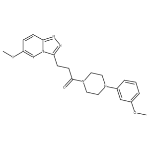 1-[4-(3-Methoxyphenyl)piperazin-1-yl]-3-(6-methoxy[1,2,4]triazolo[4,3-b]pyridazin-3-yl)propan-1-one Structure