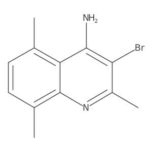 4-Amino-3-bromo-2,5,8-trimethylquinoline结构式