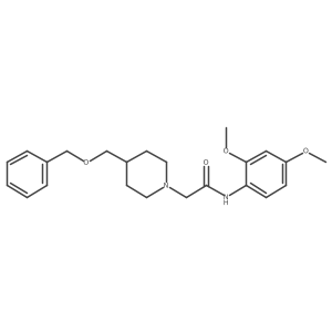 2-(4-((benzyloxy)methyl)piperidin-1-yl)-N-(2,4-dimethoxyphenyl)acetamide Structure