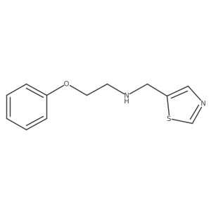 2-Phenoxy-N-(thiazol-5-ylmethyl)ethan-1-amine结构式