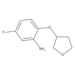 5-Fluoro-2-(oxolan-3-yloxy)aniline结构式