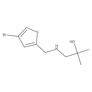 1-{[(4-Bromothiophen-2-yl)methyl]amino}-2-methylpropan-2-ol Structure