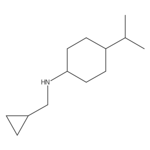 N-(Cyclopropylmethyl)-4-(propan-2-yl)cyclohexan-1-amine结构式