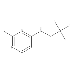 2-methyl-N-(2,2,2-trifluoroethyl)pyrimidin-4-amine Structure