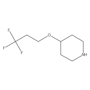 4-(3,3,3-Trifluoropropoxy)piperidine Structure