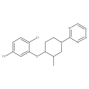 3-[4-(2,5-Dichloro-phenoxy)-3-methyl-piperidin-1-yl]-[1,2,4]triazine Structure