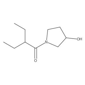 2-Ethyl-1-(3-hydroxypyrrolidin-1-yl)butan-1-one Structure