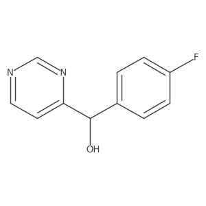 (4-Fluorophenyl)(pyrimidin-4-yl)methanol Structure