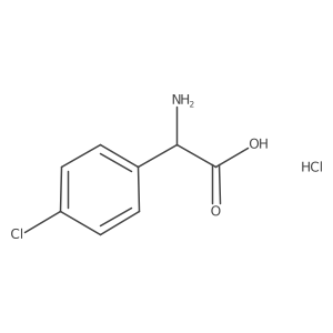 Amino(4-chlorophenyl)acetic acid hydrochloride Structure