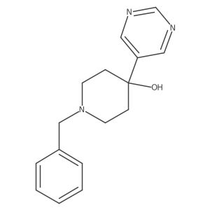 1-Benzyl-4-(5-pyrimidinyl)-4-piperidinol结构式