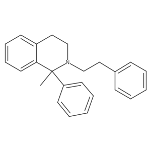 1,2,3,4-Tetrahydro-1-methyl-1-phenyl-2-(2-phenylethyl)isoquinoline结构式
