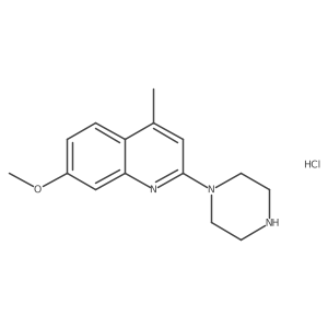 7-Methoxy-4-methyl-2-(piperazin-1-yl)quinoline hydrochloride Structure