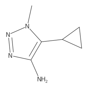5-cyclopropyl-1-methyl-1H-1,2,3-triazol-4-amine结构式