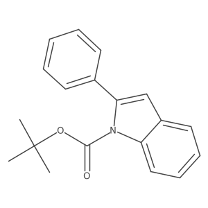 tert-Butyl 2-phenyl-1H-indole-1-carboxylate Structure