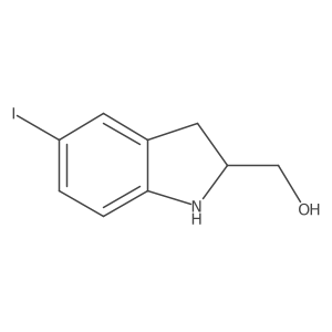 [(2S)-5-iodo-2,3-dihydro-1H-indol-2-yl]methanol Structure