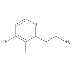 2-(4-Chloro-3-fluoropyridin-2-YL)ethanamine结构式